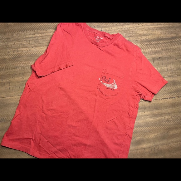 JCrew, Red, Graphic Tee, size: Large - Picture 1 of 3